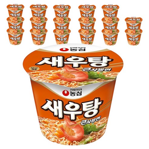 새우탕 큰사발면 115g, 18개