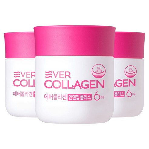 에버콜라겐 정품 인앤업 플러스 6주분, 84정, 3개