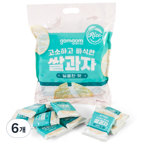 곰곰 쌀과자 달콤한맛, 297g, 6개