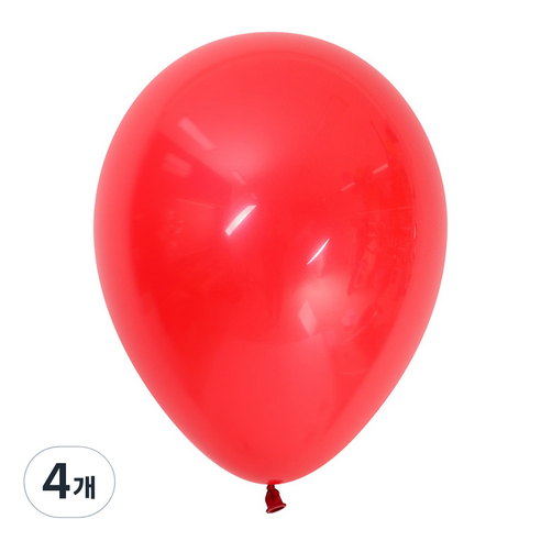 셈퍼텍스 풍선 13cm 100p, 쥬얼레드, 4개