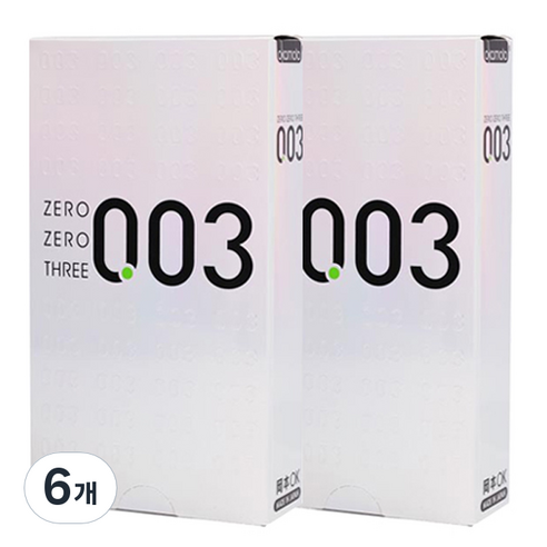오카모토 0.03 플래티넘 콘돔, 10개입, 6개
