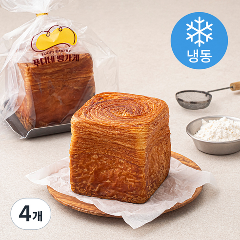 푸디네빵가게 햄치즈 데니쉬 (냉동), 180g, 4개