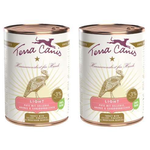 테라카니스 강아지 라이트 습식사료, 칠면조+샐러리, 400g, 2개