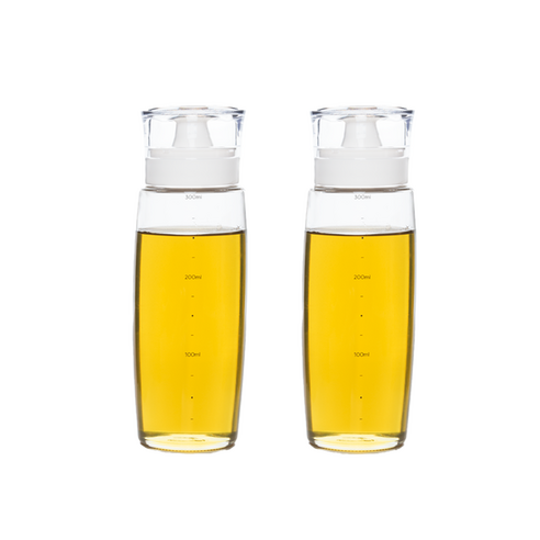 시노글라스 뉴라운드 오일병 크림 화이트, 300ml, 2개