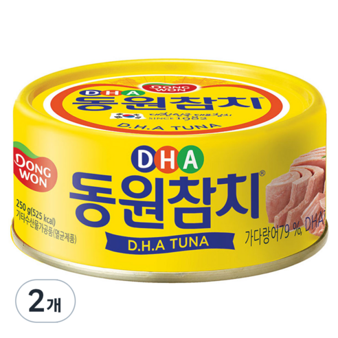 동원 DHA참치, 250g, 2개