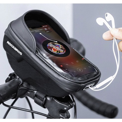 자전거 라이더와 스마트폰 사용자를 위한 락브로스 터치스크린 거치대 핸들가방 B70