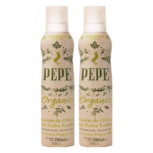 페페 냉압착 유기농 엑스트라버진 올리브유 스프레이, 200ml, 2개