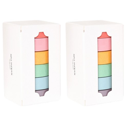 왈가닥스 솔리드 마스킹테이프 파스텔 6P SET, 2세트