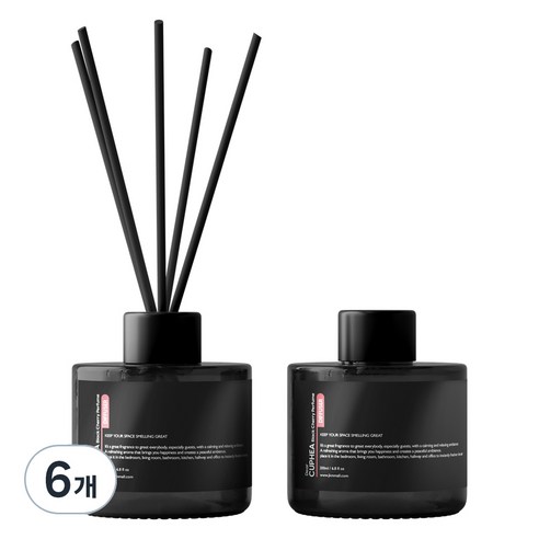 디어쿠페아 퍼퓸 디퓨저 2p, 블랙체리, 200ml, 3개