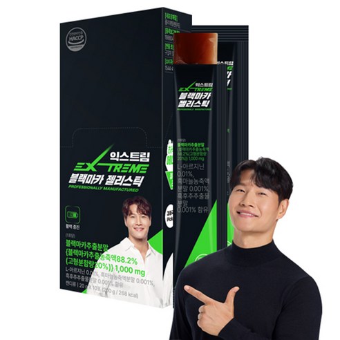 익스트림 블랙마카 젤리스틱 10p, 1개, 200g