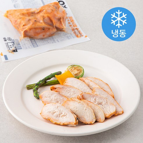 허닭 프레시업 슬라이스 닭가슴살 케이준 (냉동), 100g, 5개