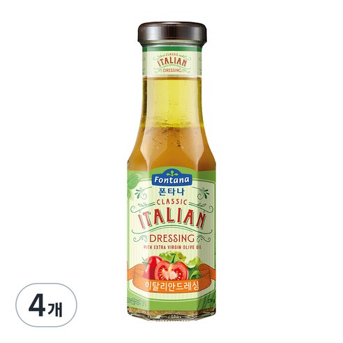 폰타나 이탈리안 드레싱, 270g, 4개