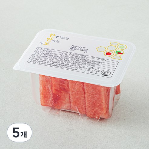 한반도 간편 수박, 5개, 500g