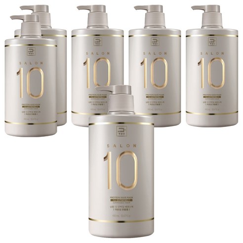 미쟝센 살롱10 단백질 대용량 에센스 헤어팩 극손상 모발용, 990ml, 6개