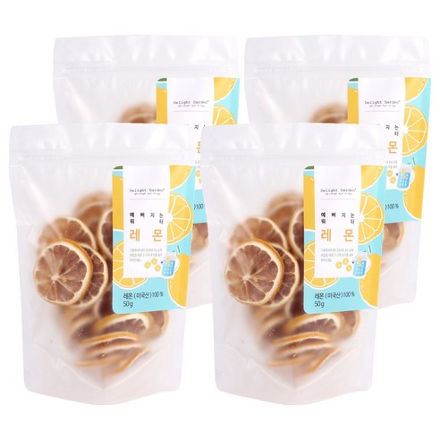 딜라잇가든 예뻐지는 워터 레몬칩, 50g, 4개