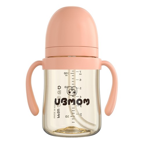 유비맘 시그니쳐 빨대컵 200ml, 1개, 딸기