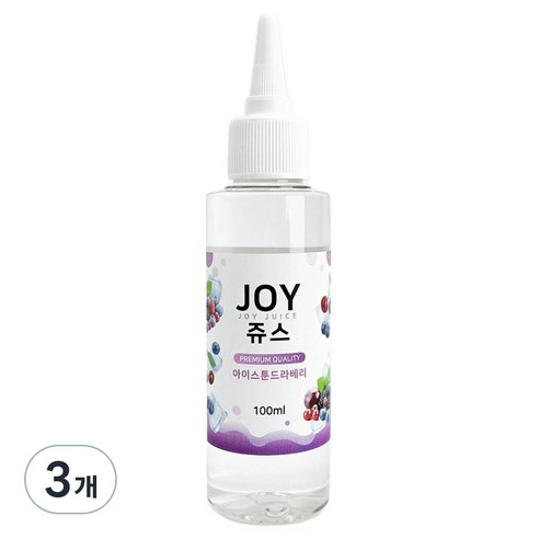 아로마조이 조이쥬스 슬라임 향료 100ml, 3개, 아이스툰드라베리