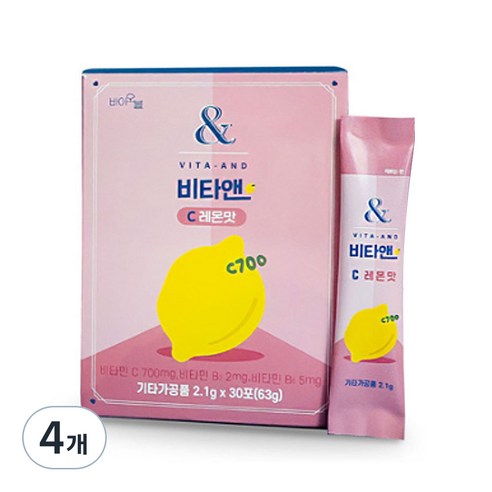 비타앤 비타민 C 레몬맛 30p, 4개, 63g