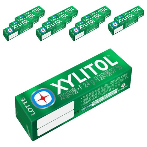 롯데자일리톨 F 츄잉껌, 24g, 12개