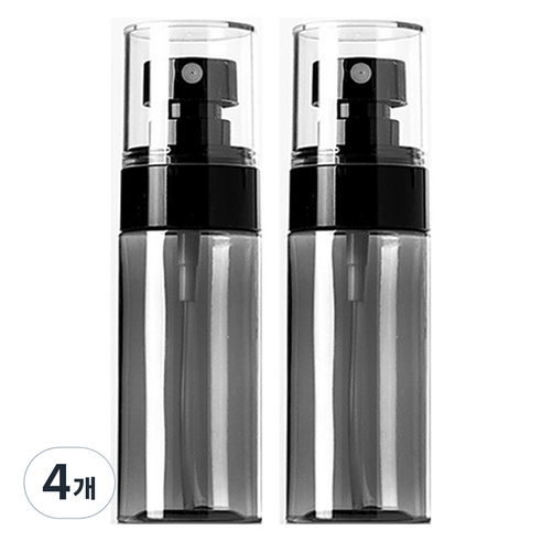 선동상사 미스트 스프레이 용기 50ml, 4개, 블랙