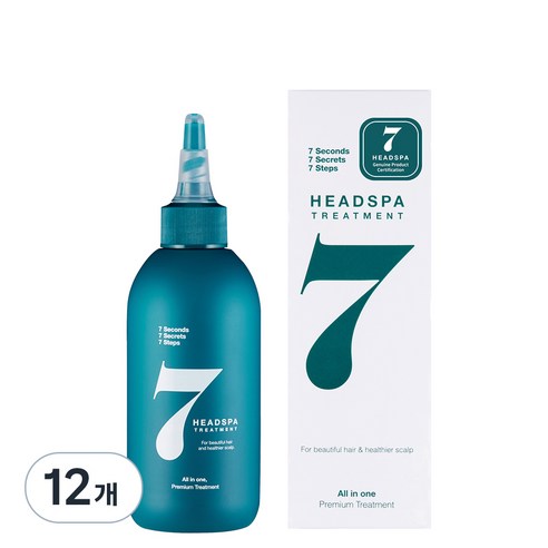 헤드스파7 파란눈 블랙 헤어 트리트먼트, 200ml, 12개