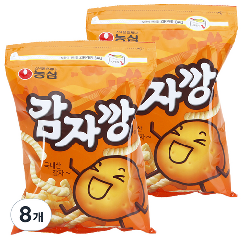 농심 감자깡, 250g, 8개