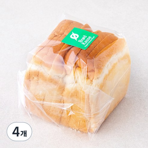 브로드카세 단백질을더한 발효종 우유식빵, 490g, 4개