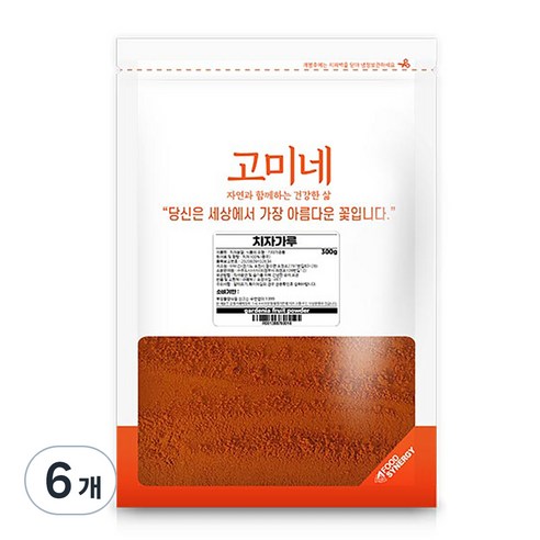 고미네 치자가루, 300g, 6개
