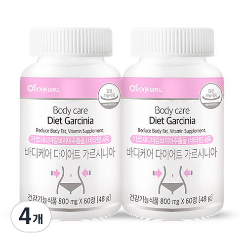 로니웰 바디케어 다이어트 가르시니아, 4개, 60정