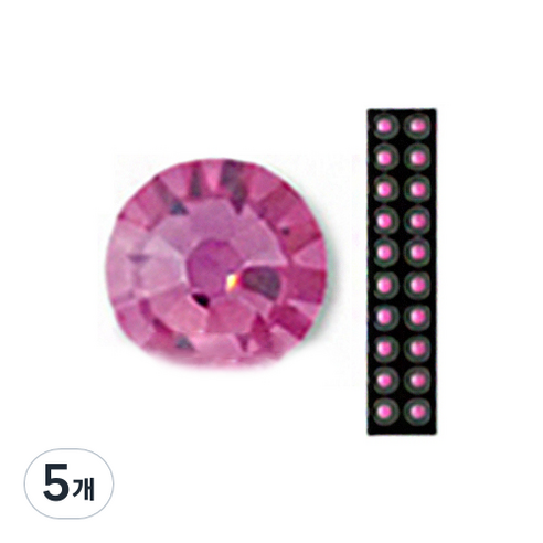 와사비네코 미미츠보 쥬얼리 귀지압패치 M 3.0mm 20p, 푸시아, 5개