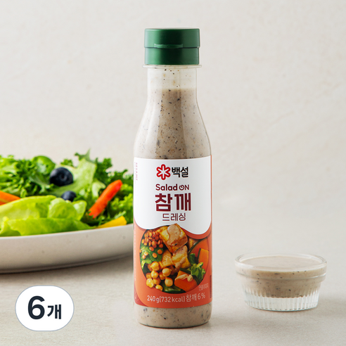 백설 참깨 드레싱, 240g, 6개