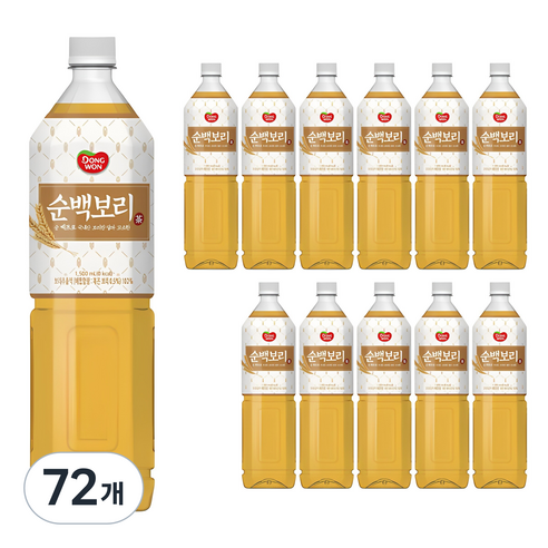 동원 순백 보리차, 1.5L, 72개