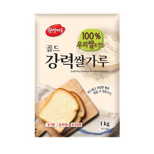 햇쌀마루 골드강력 쌀가루, 1kg, 1개
