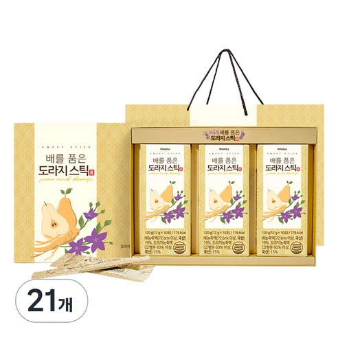 위블리즈 배를 품은 도라지스틱 진, 120g, 21개