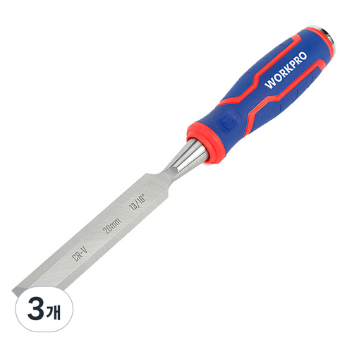 워크프로 목재 끌 20mm WP243009, 3개