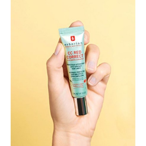 자연스러운 피부톤 보정과 촉촉한 광채를 선사하는 에르보리앙 CC 레드 코렉트 크림