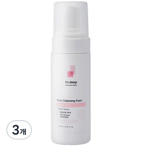 닥터딥 아크파 클렌징폼, 150ml, 3개