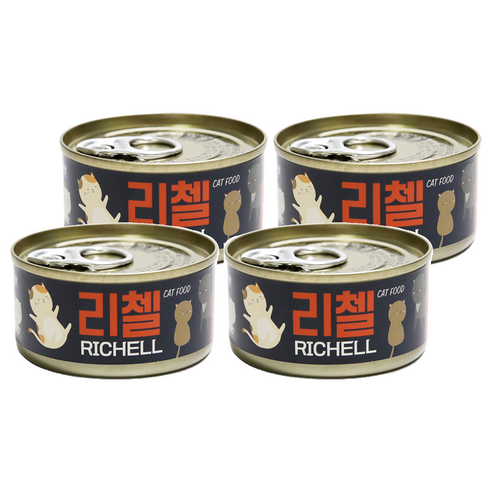 테비토퍼 고양이 리첼 캔, 참치, 80g, 96개