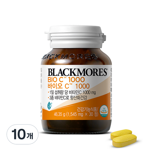 블랙모어스 바이오C 1000 46.35g, 30정, 10개