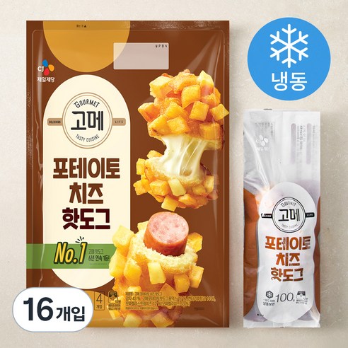 고메 포테이토치즈 핫도그 (냉동), 100g, 4개입, 4개