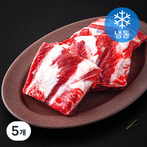 미국산 등갈비 탕 구이용 (냉동), 1kg, 5개