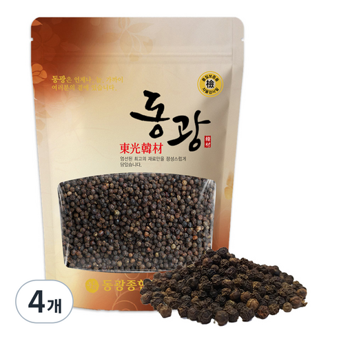 동광한방몰 리필용 통 흑후추, 200g, 4개