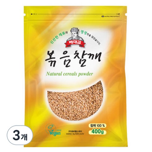 배대감 볶음참깨, 400g, 3개