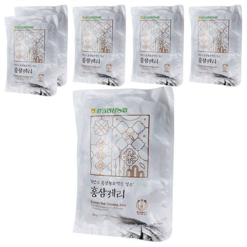 강원인삼농협 홍삼제리, 500g, 6개