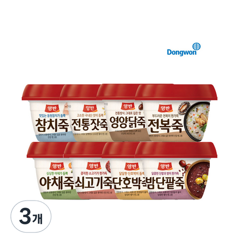 양반 참치죽, 285g, 3개