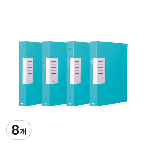 글로시 D링 바인더 A4 3공, 민트, 8개