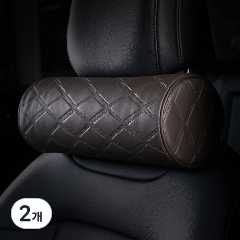 메이튼 디 올 뉴 그랜저 GN7 메모리폼 목쿠션 C570, 브라운(C570-31), 2개