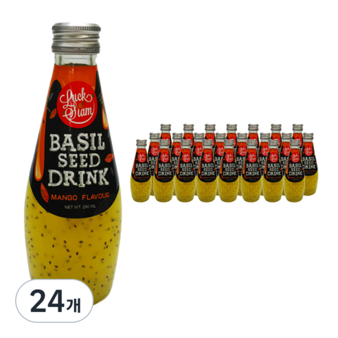 럭시암 바질씨드 드링크 망고 플레이버, 290ml, 24개