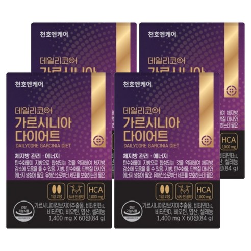천호엔케어 데일리코어 가르시니아 다이어트 84g, 4개