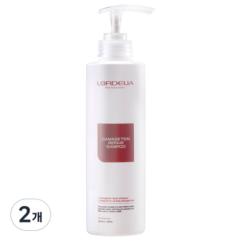 로델리아 데미지테인 리페어 샴푸, 500ml, 2개